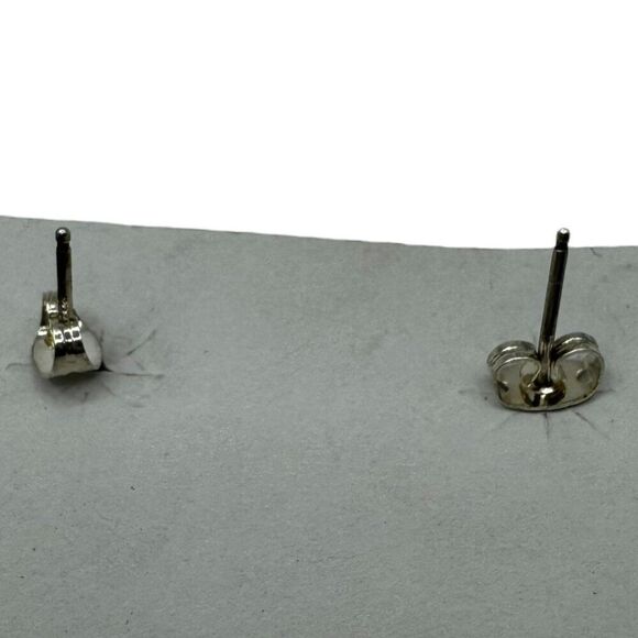 Genuine Navajo Handcrafted Sterling Silver Earrings Turquoise Pierced Dangle SW - Picture 4 of 5